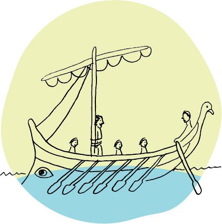 Ulysse attaché au mat de son bateau